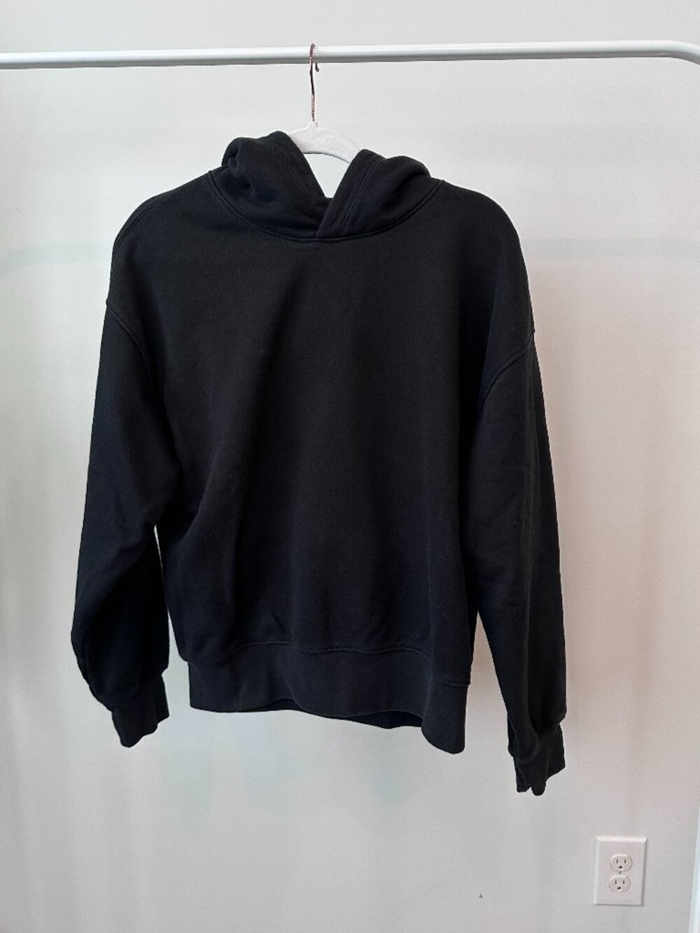 American Eagle AE Everyday Luxe Hoodie Black/Charcoal Size Small Worn Twice